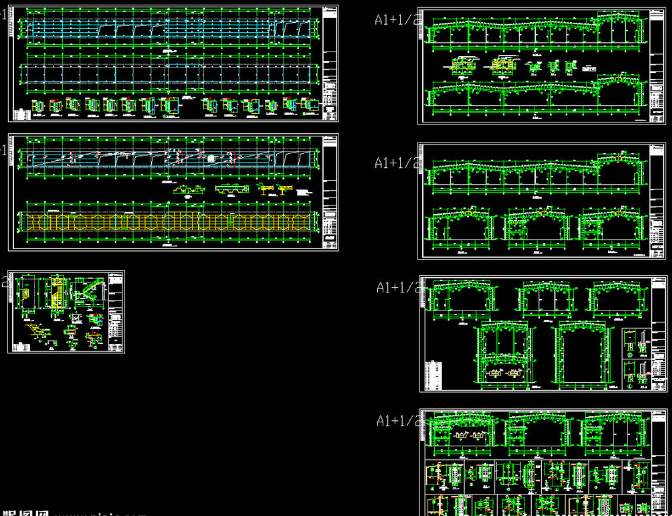 凤城钢结构厂房图纸