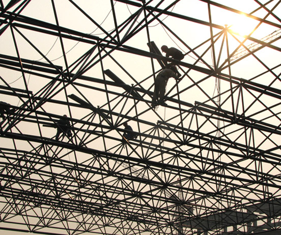 凤城厂房网架安装